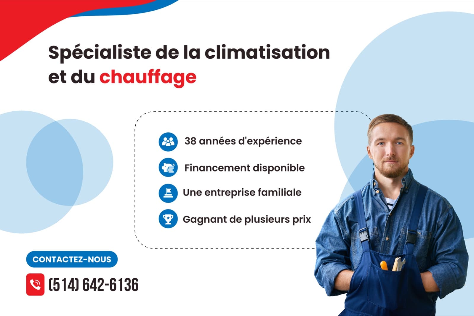 Air du Confort 2000 LinkedIn post design