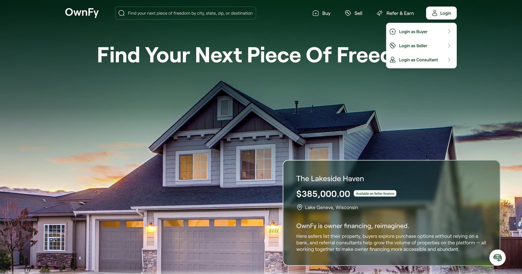 Product Design for an Owner-Financing Real Estate Platform