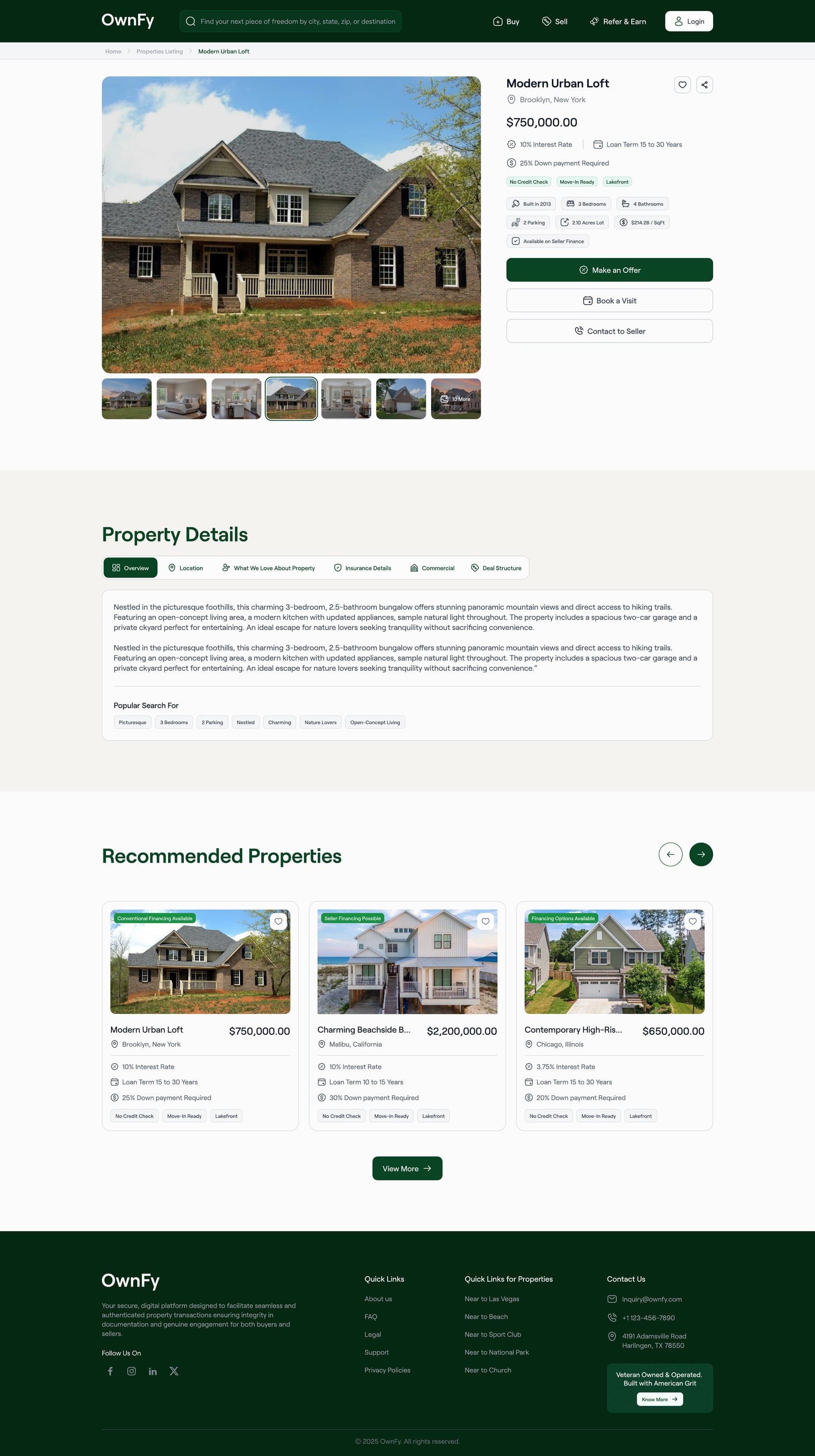OwnFy property detail page