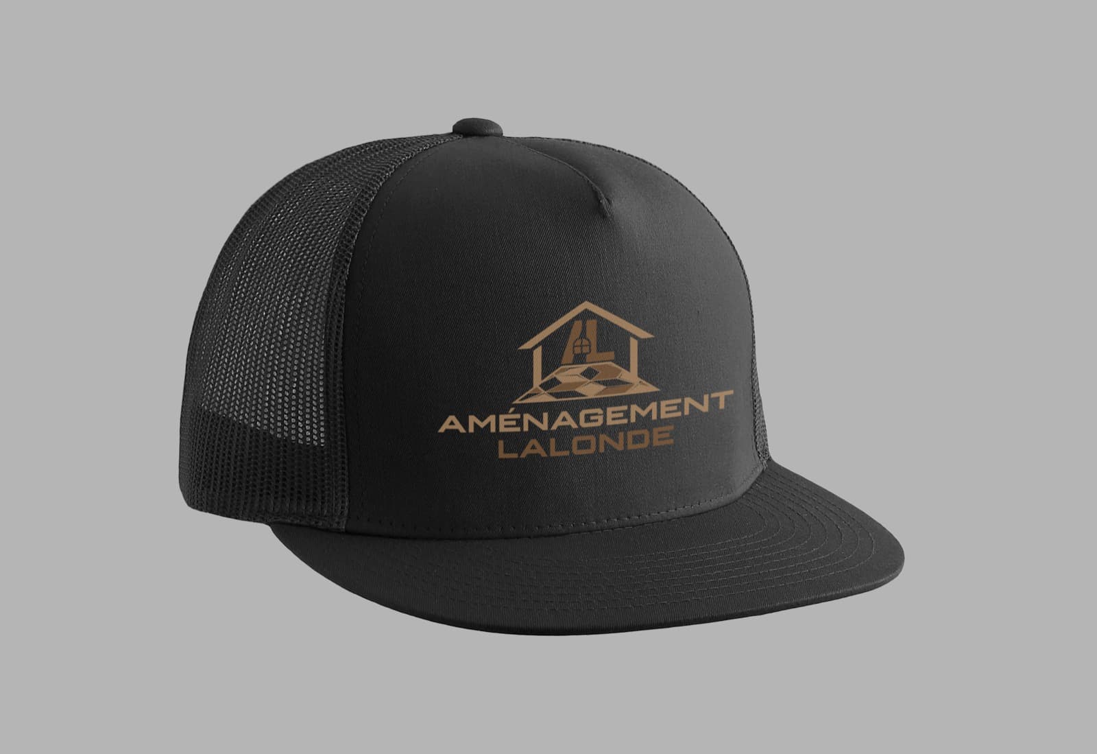 Branded trucker cap