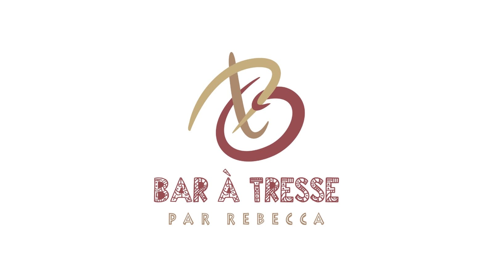 Bar à Tresse primary logo — hand-drawn monogram and wordmark
