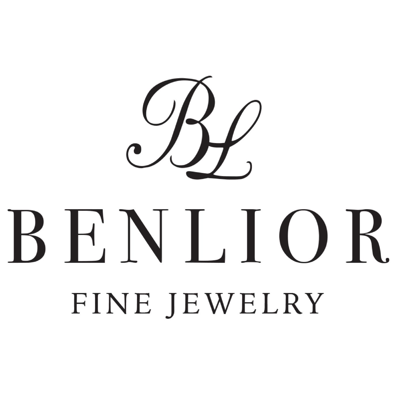 Benlior Fine Jewelry logo — script monogram and serif wordmark