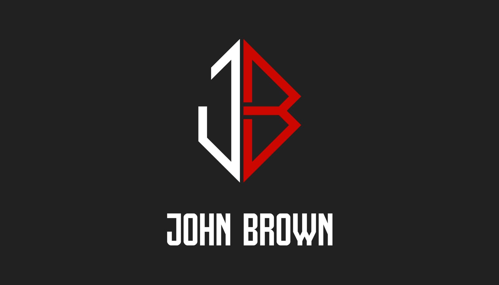 DJ John Brown business card — front