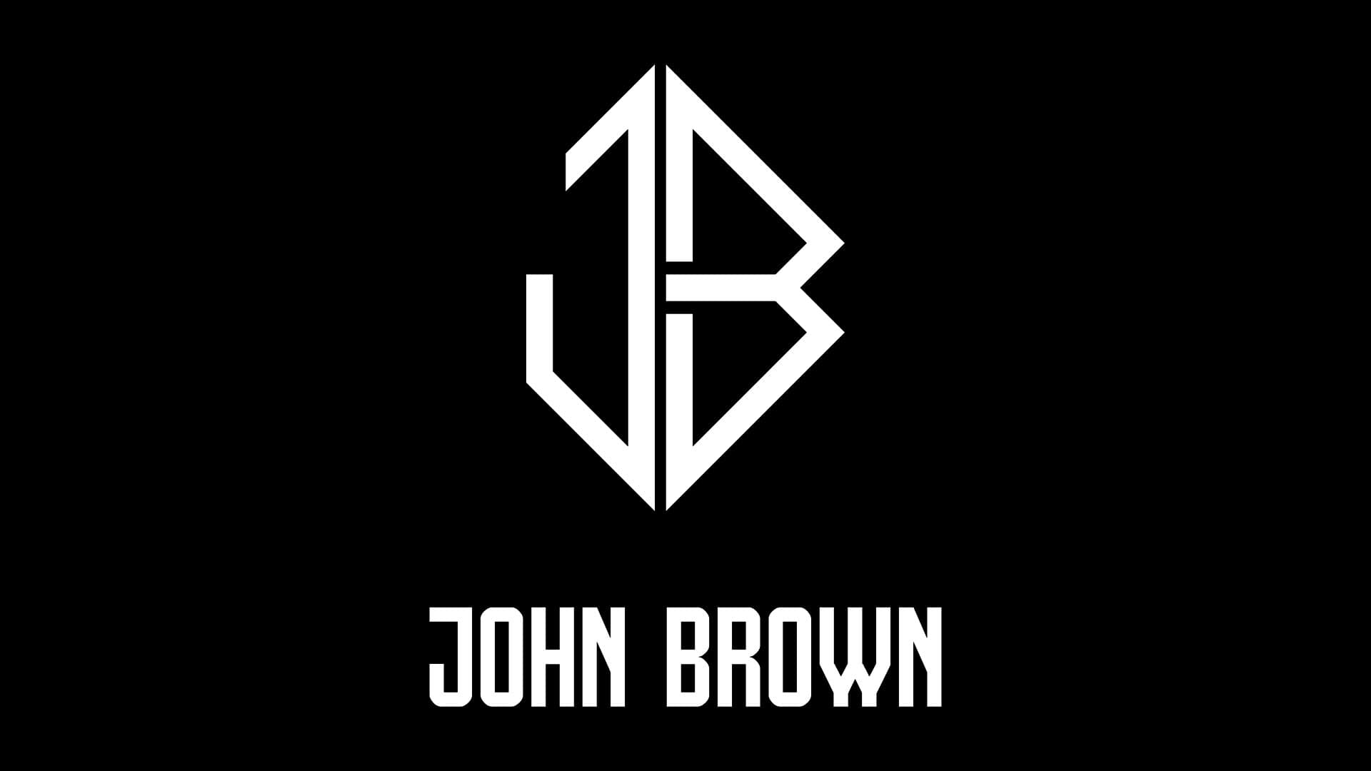 JB lockup — white variant on black