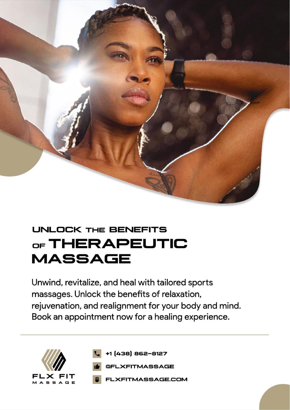 FLX Fit Massage poster, English