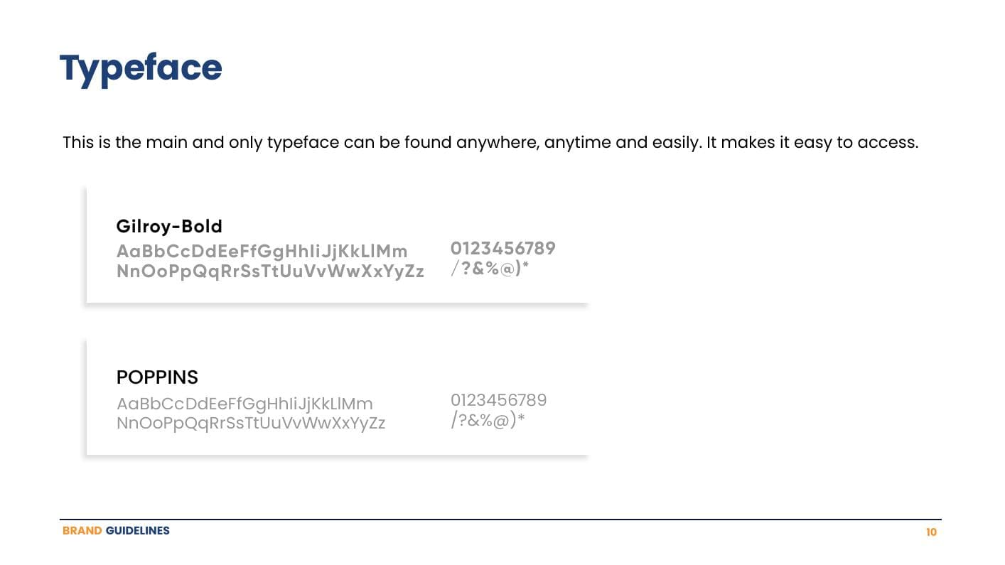 Inclusiv-IT brand guideline — primary and secondary typography system