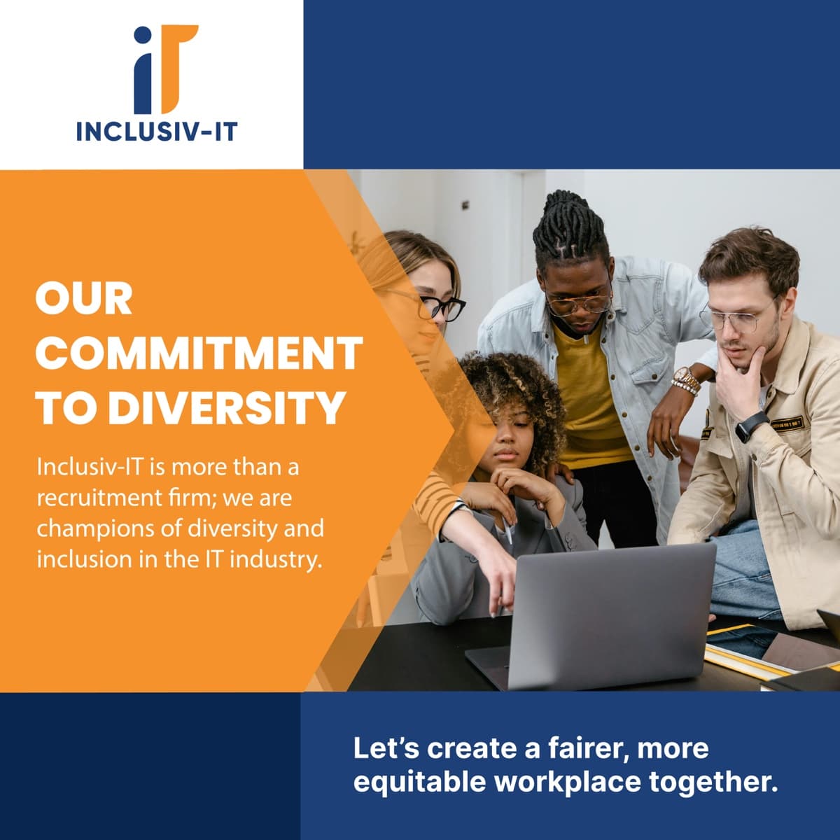 Inclusiv-IT Instagram post — our commitment to diversity