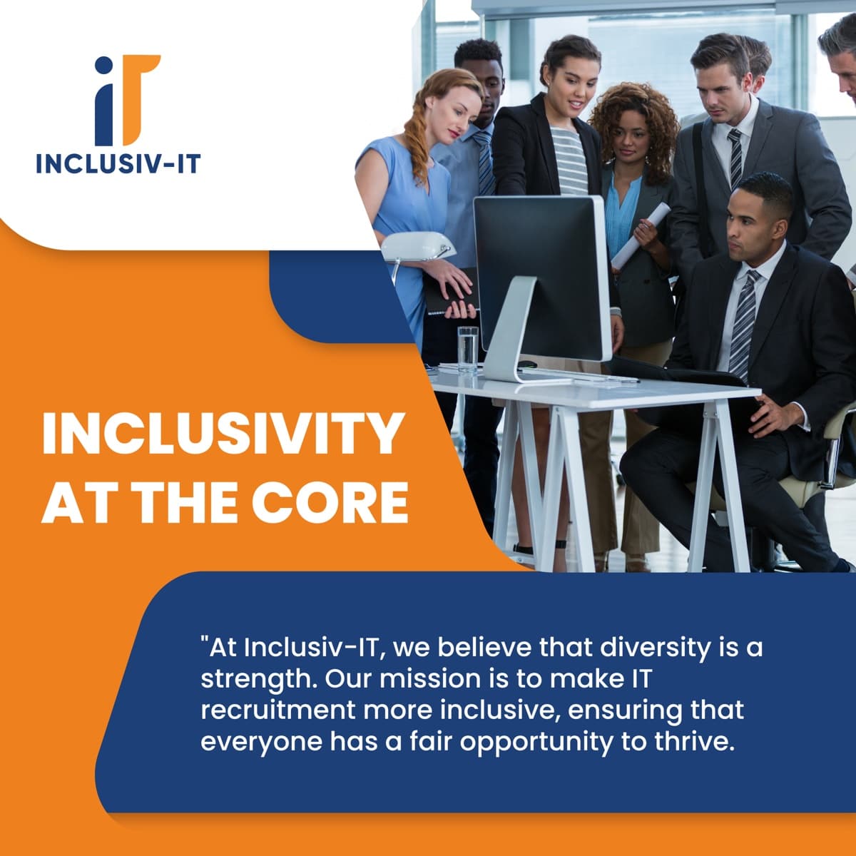 Inclusiv-IT Instagram post — inclusivity at the core