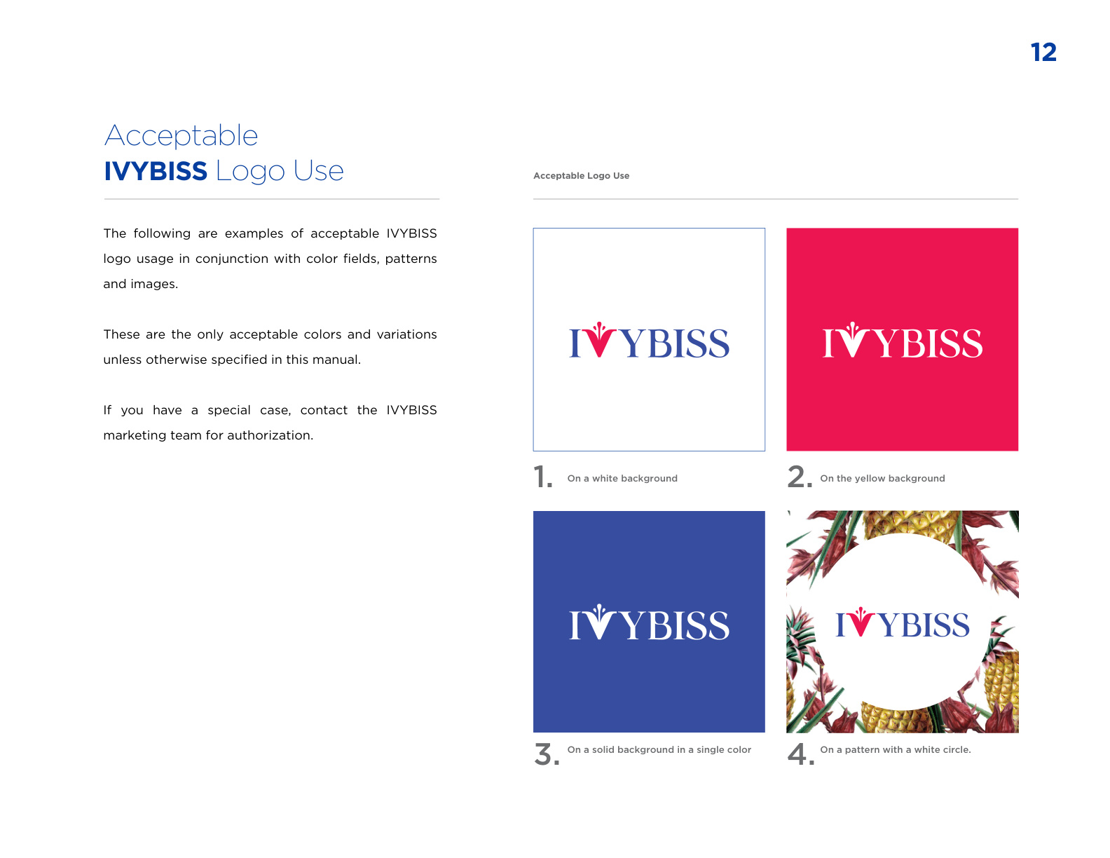 Ivybiss Brand Guide Book - Page 12 of 36